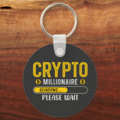暗号化ビットコインを読み込む暗号億万長者 キーホルダー (正面)