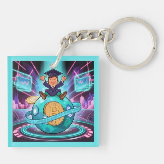 暗号卒業 キーホルダー (裏面)