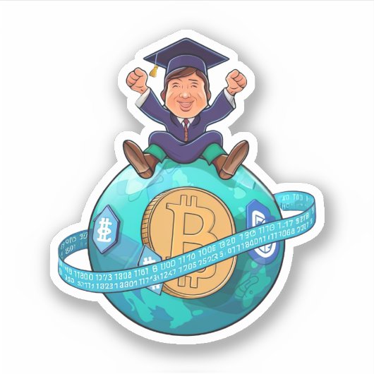 暗号卒業 シール (正面)