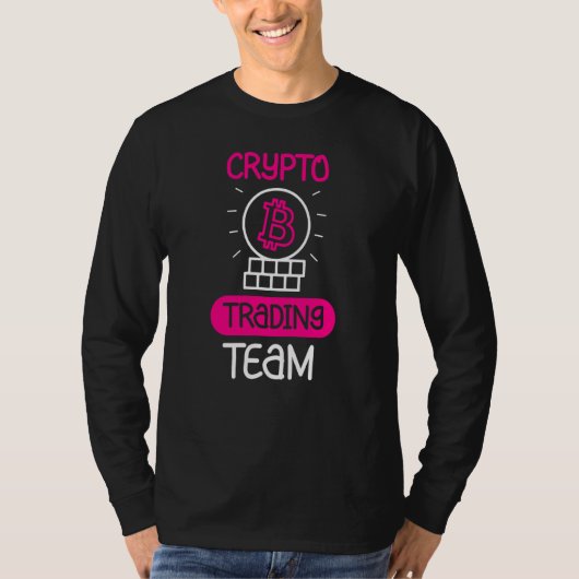 暗号取引チーム暗号取引業者 Tシャツ (正面)