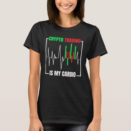暗号取引暗号通貨トレーダー Tシャツ (正面)
