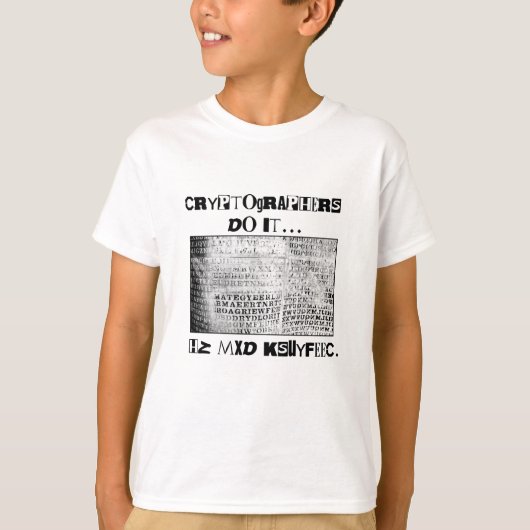 暗号学者が…HZ MXD KSUYFEEC Tシャツ (正面)