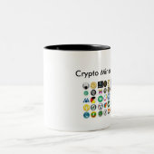 暗号抗夫のコーヒー・マグ ツートーンマグカップ (中央)