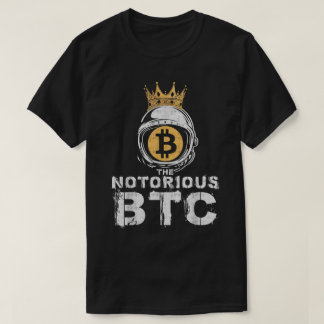 暗号王宇宙飛行士 ビットコイン デザイン Tシャツ