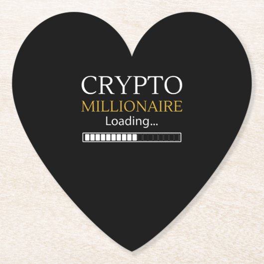 暗号百万長者積み込みコおもしろいイン業者 ペーパーコースター (正面)