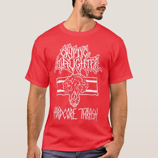暗号解剖ヴィンテージ白黒 Tシャツ (正面)