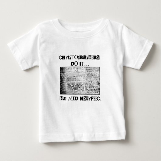 暗号解読者はそれをやる… HZ MXD KSUYFEEC ベビーTシャツ (正面)