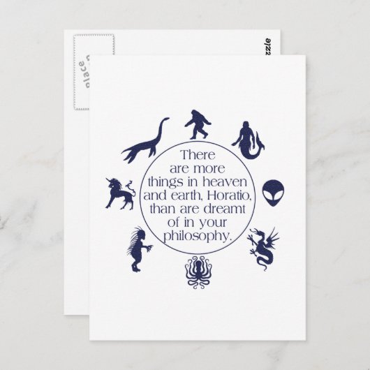 暗号解読 ポストカード (正面/裏面)