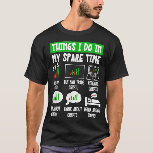 暗号調査の余暇にやるおもしろいこと Tシャツ (正面)