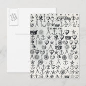 『暗号論』第9巻の挿絵 ポストカード (正面/裏面)