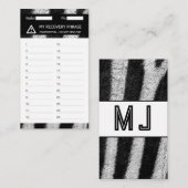 暗号財布ゼブラ回復シードフレーズ24 名刺 (正面/裏面)