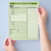 暗号財布パスワードキーパー回復シードフレーズ チラシ (手)