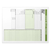 暗号財布パスワードキーパー回復シードフレーズ ノートパッド (正面)