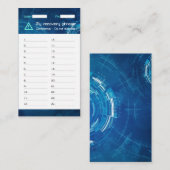 暗号財布Sci-Fi回復シードフレーズ24 名刺 (正面/裏面)