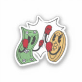 暗号資産ファイトクラブ シール (正面)