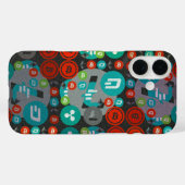 暗号通с貨パターン Case-Mate iPhoneケース (裏面 (横))