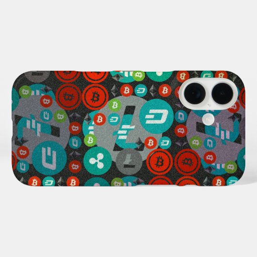 暗号通с貨パターン Case-Mate iPhoneケース (裏面 (横))