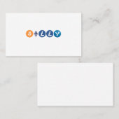 暗号通パーソナライズされた貨ロゴ名刺 名刺 (正面/裏面)