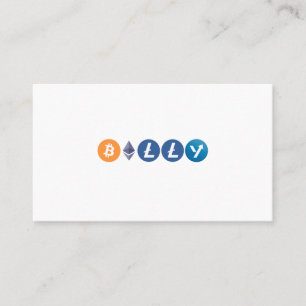 暗号通パーソナライズされた貨ロゴ名刺 名刺