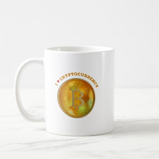 暗号通貨が大好き コーヒーマグカップ (左)