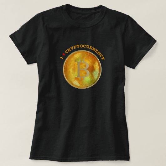 暗号通貨が大好き Tシャツ (デザイン正面)