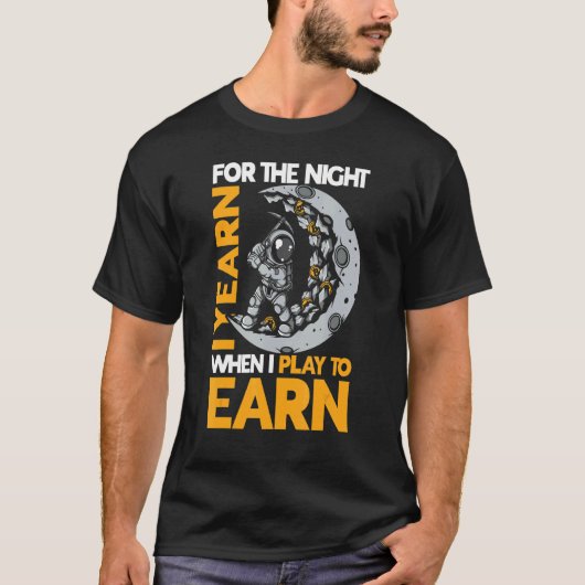 暗号通貨のスローガン男性へとEaへ遊の女性 Tシャツ (正面)