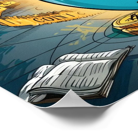 暗号通貨の卒業 ポスター (角)