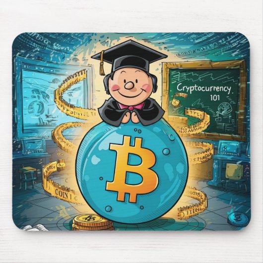 暗号通貨の卒業 マウスパッド (正面)