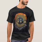 暗号通貨の恋人のためのBITCOIN Tシャツ (正面)