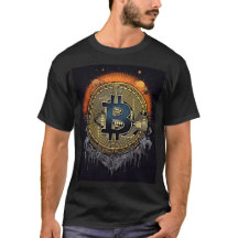 暗号通貨の恋人のためのBITCOIN Tシャツ