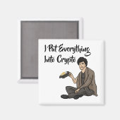 暗号通貨の警戒物語 マグネット (正面/裏面)