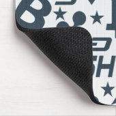 暗号通貨の青パターン マウスパッド (コーナー)