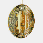 暗号通貨への旅シック: Bitcoin Elegance セラミックオーナメント (右)