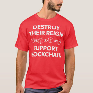 暗号通貨サポートBlockchain Ethereum Ether E Tシャツ