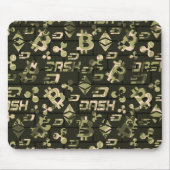 暗号通貨パターンマウスパッド マウスパッド (正面)