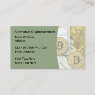 暗号通貨ビットコイン投資テーマ 名刺