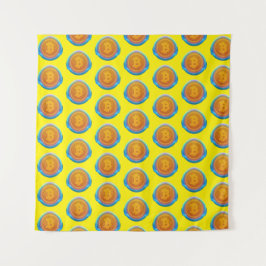 暗号通貨ビットコイン タペストリー