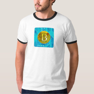 暗号通貨ビットコイン&チップ Tシャツ