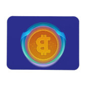 暗号通貨ビットコイン マグネット (横)