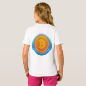 暗号通貨ビットコイン Tシャツ (裏面フル)