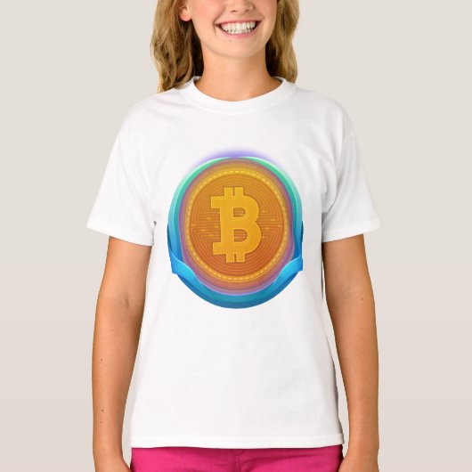 暗号通貨ビットコイン Tシャツ (正面)