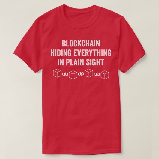 暗号通貨ブロックチェーンEthereum Ether おもしろい ETH Tシャツ (デザイン正面)