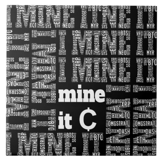 暗号通貨マイニング タイル (正面)