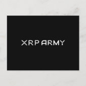 暗号通貨ミームXRP陸軍引用文Hodl Crypto ポストカード (正面)