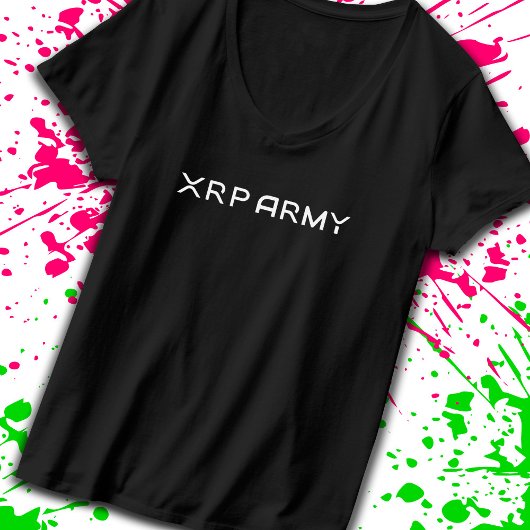 暗号通貨ミームXRP陸軍引用文Hodl Crypto Tシャツ