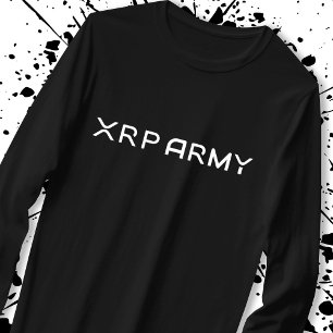 暗号通貨ミームXRP陸軍引用文Hodl Crypto Tシャツ