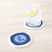 暗号通貨リトコイン コースター (側面)