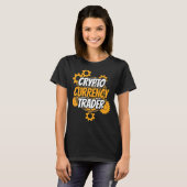 暗号通貨取引業者の暗号取引 Tシャツ (正面フル)