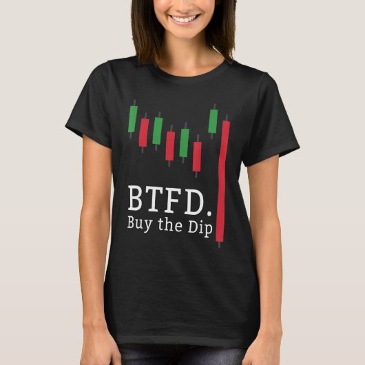 暗号通貨取引金融株表トレーダー Tシャツ (正面)
