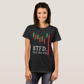 暗号通貨取引金融株表トレーダー Tシャツ (正面フル)